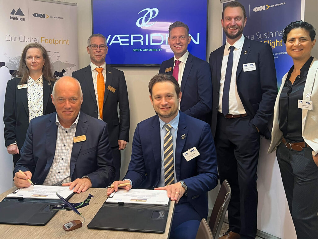 GKN Aerospace and VÆRIDION sign Technology Collaboration on All-Electric Microliner Aircraft